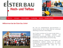 Tablet Screenshot of elsterbau.de